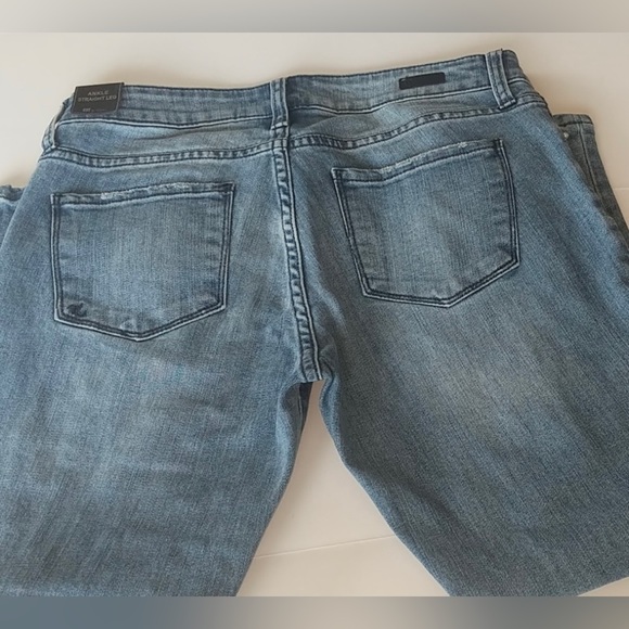KUT FROM THE KLOTH Distressed Ankle Straight-Leg Jean w/ Pearls & Studs Sz. 4P - Picture 7 of 11